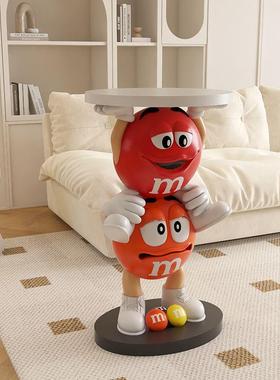 艺术mm豆客厅沙发旁边几柜电视柜旁边大型落地托盘床头柜搬家摆件