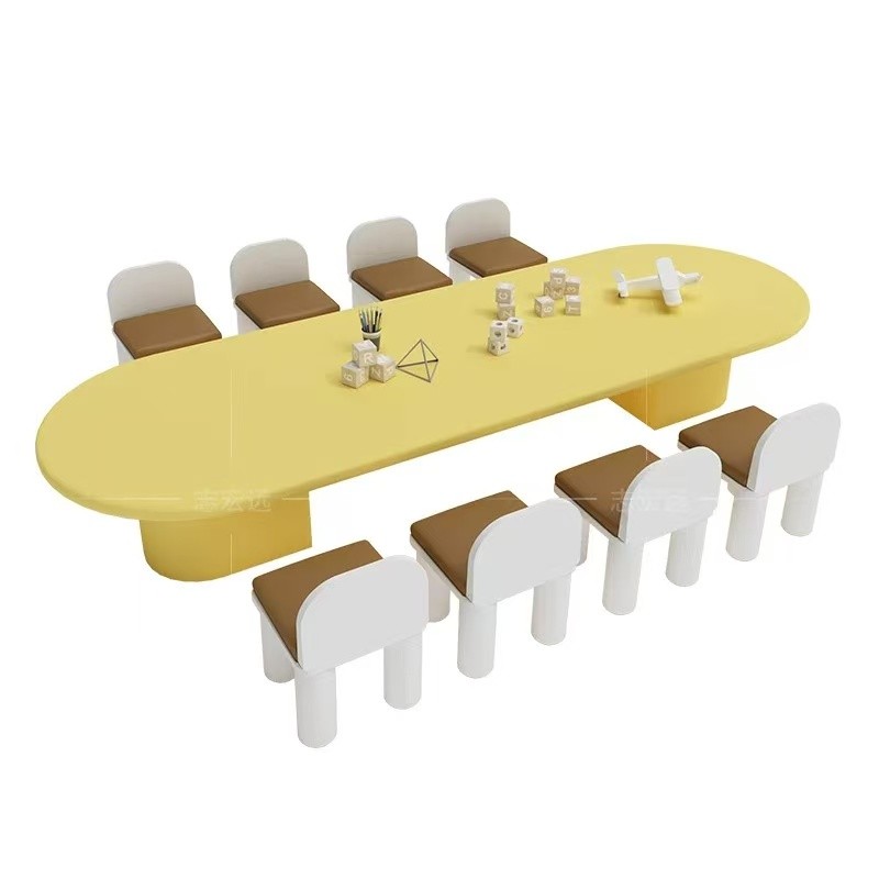 需定制样品屋展示中心处儿童桌椅组合幼儿园书桌手工绘画 画桌学