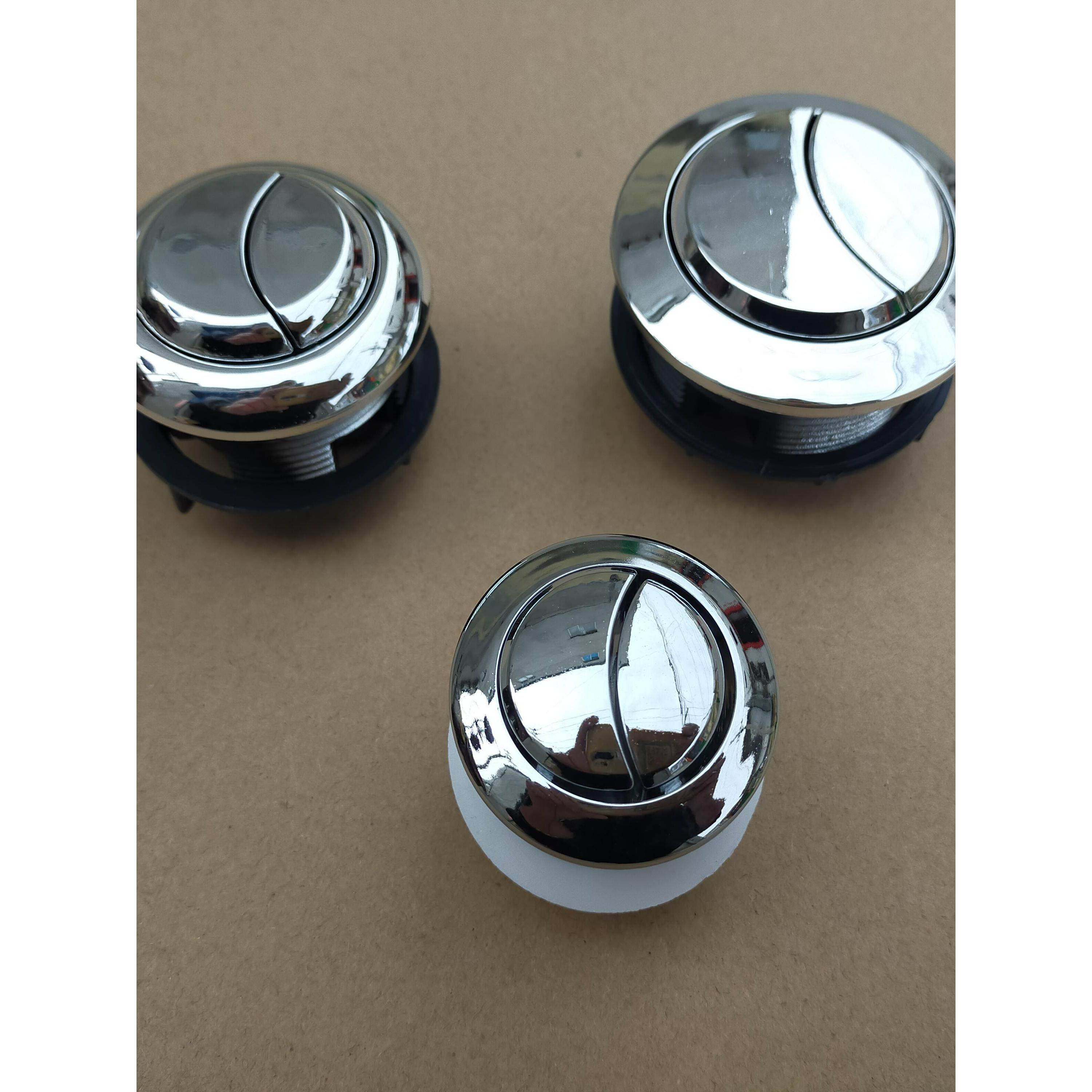 马桶按钮配件水箱盖圆形按钮双按开关坐便器大中小号冲水按键卫浴