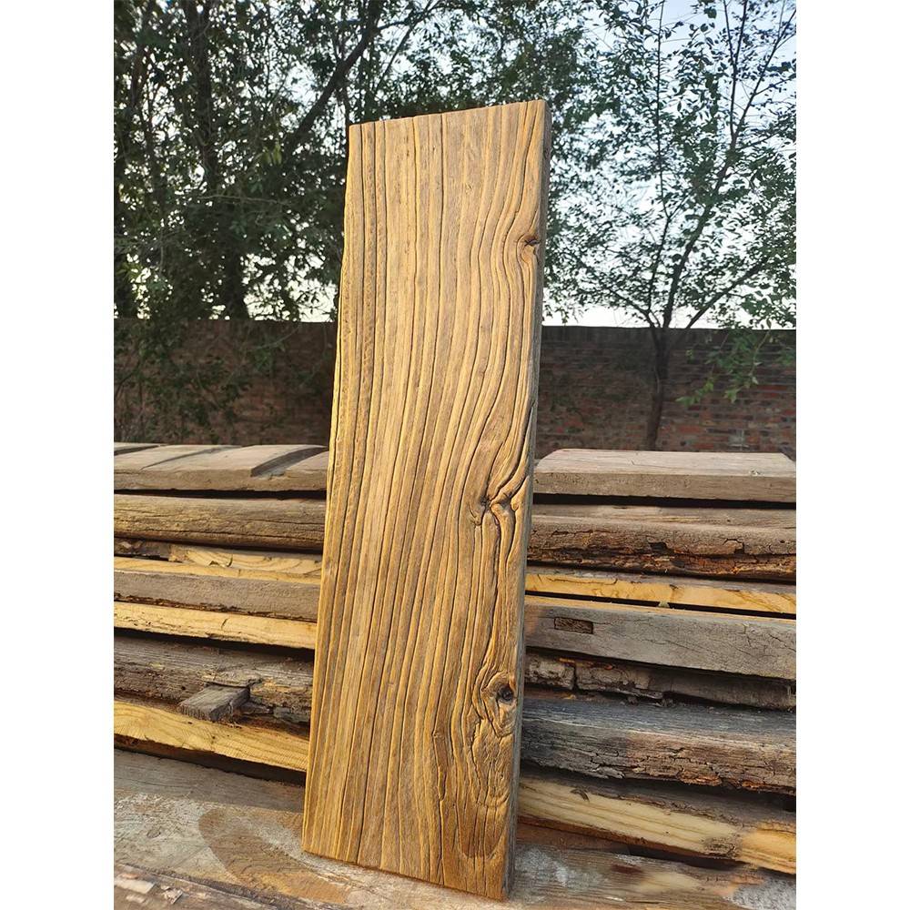 需定制老榆树风化门板旧木板实木茶几大板餐桌板原木覆古酒吧桌酒