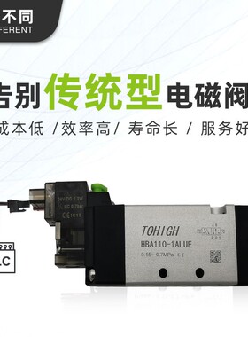 需定制气动控制阀HBA110亨博电磁阀120高速电磁阀二位五通电磁阀
