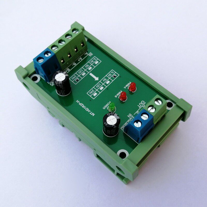 高速脉冲讯号2路2MHZ单晶片PLC 3.3V 5V 12V 24V电压电平转换模块