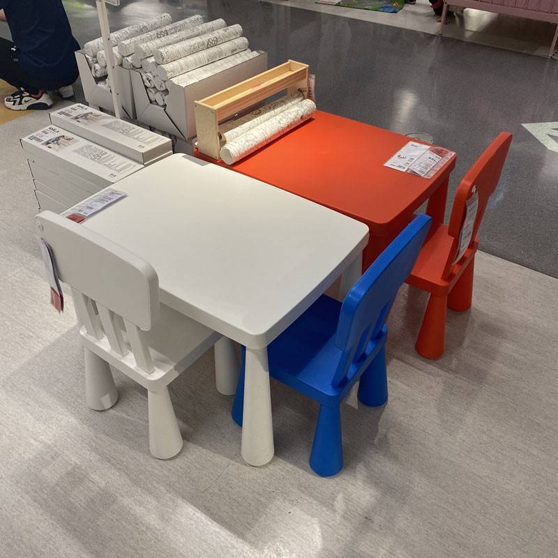 需定制幼儿园儿童桌椅套装家用宝宝学习书桌课桌加厚简约塑料方桌