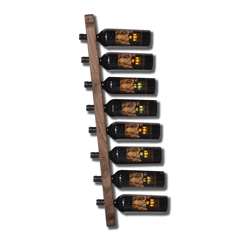 需定制挂墙式酒柜壁挂酒架现代简约实木家用酒吧原木墙上墙壁红酒