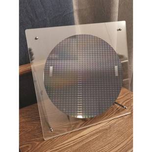 需定制亚克力电子晶圆晶片框展示架科技圆形芯片陈列板商品摆件12