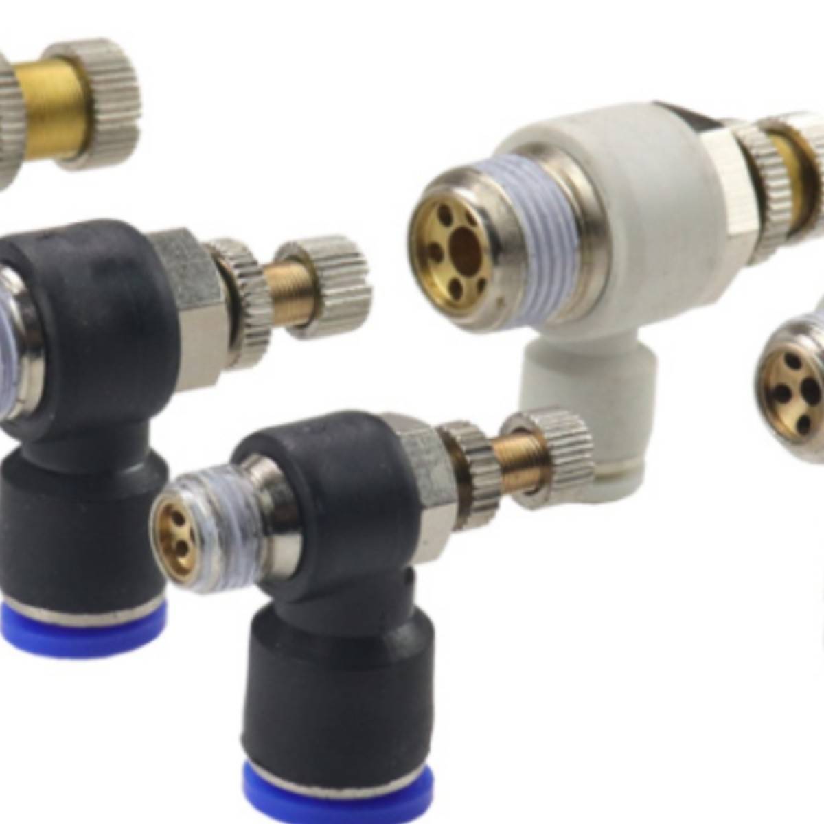 需定制气动快速接头SL6-01气缸节流阀SL8-02调速SL4-M5可调SL10-0