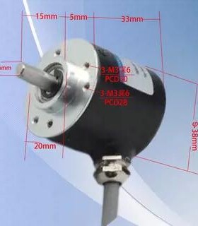 需定制编码器 S3806G2-2000BM-L5光电实心主轴机车床数控增量旋转