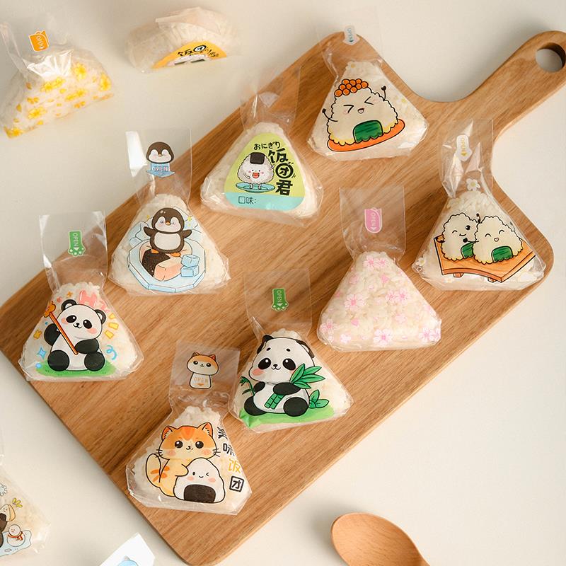 食品级微波可加热三角饭团包装袋纸isn专用海苔寿司模具打包袋子