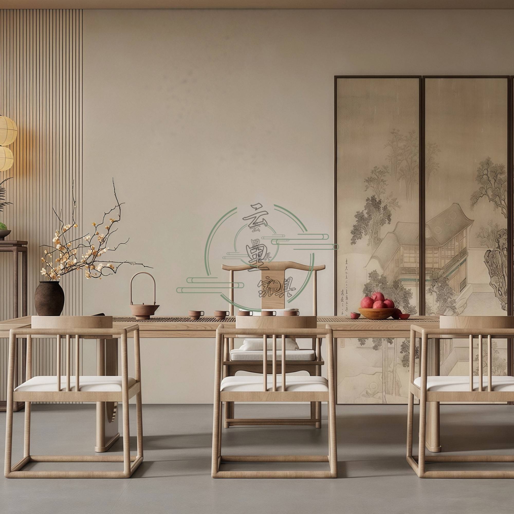 需定制新中式实木茶桌椅组合禅意功夫茶室泡茶台办公酒店别墅会所
