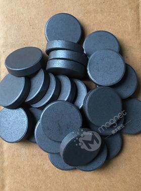 D29*7磁性材料工厂黑色吸铁石白板磁铁同性铁氧体单面磁