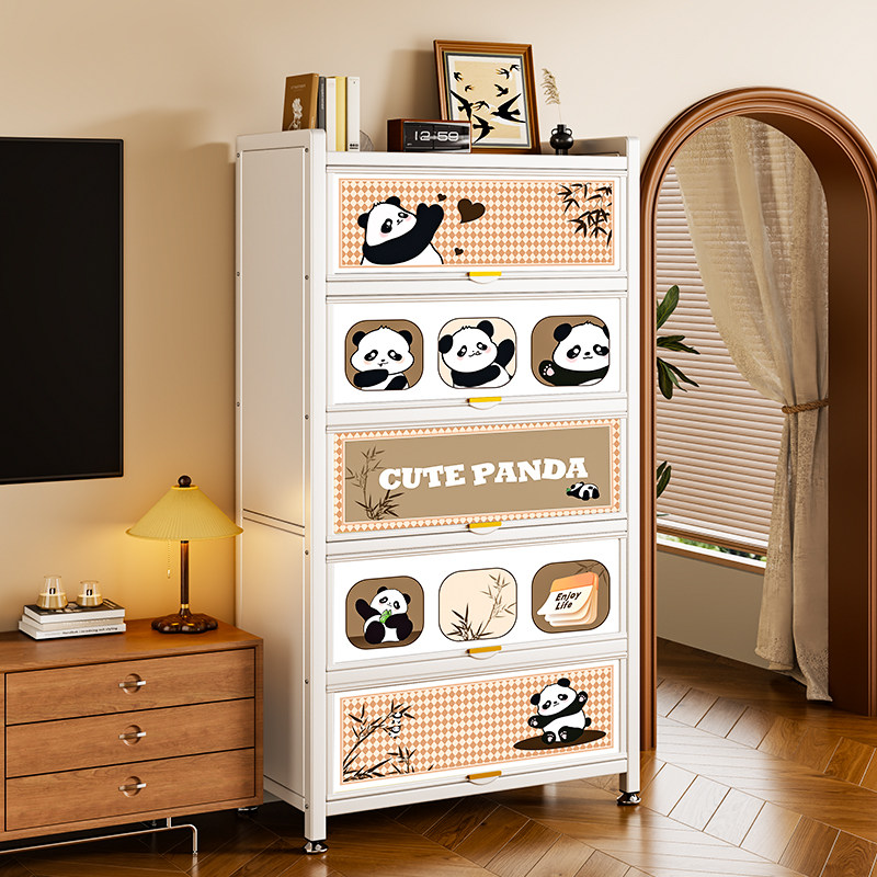 家用钢制置物收纳柜子卧室阳台客厅多层儿童鞋柜简易衣柜杂收纳柜,收纳整理,鞋柜,淘宝优惠券,粉丝福利购,淘宝优惠卷