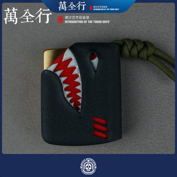 订制全K系列 万 柒萬品鞘 套鲨行出ZIPPO打火机鱼手工