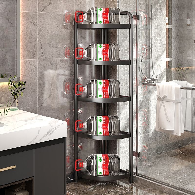 浴室三角脸盆架卫生间置物架v落地多层厕所收纳各种神器转角洗手