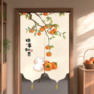 高档卧室卫生间厕所半截遮挡帘厨房布帘子 门帘隔断帘家用2025新款