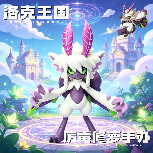 【厉毒修萝手办】洛克王国游戏周边厉毒小罗桌面装饰精灵模型摆件