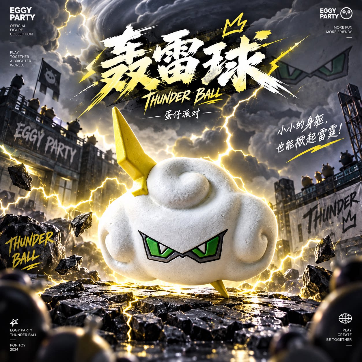 【轰雷球手办】蛋仔派对游戏周边3D打印艾比精灵模型桌面装饰摆件图片