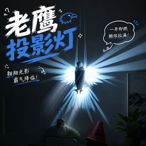 潮酷老鹰创意氛围小夜灯