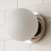 不锈钢壁灯复古圆球灯中古风简约银色浴室镜前灯创意卧室床头灯具