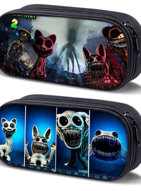 Zoonomaly新款笔袋铅大容量笔盒畸形动物园文具盒文具袋高中生初