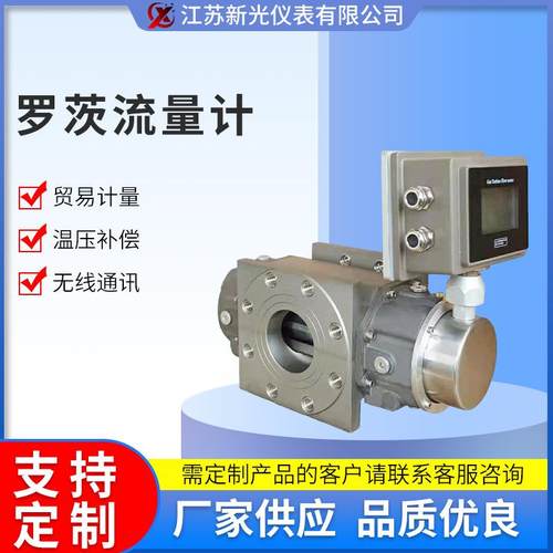 LLQ-80罗茨流量计天然气管道测量配IC卡控制阀方便贸易结算带远传
