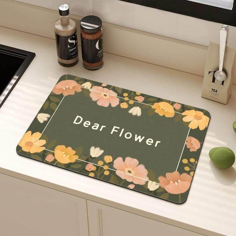 家用厨房台面沥水垫矽藻泥洗碗垫洗手台餐垫吸水凉垫餐具碗盘垫12,居家布艺,餐垫,淘宝优惠券,粉丝福利购,淘宝优惠卷