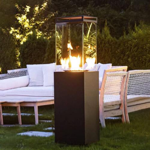 户外取暖器燃气真火壁炉酒吧庭院烤火炉露营火焰液化天然气取暖炉