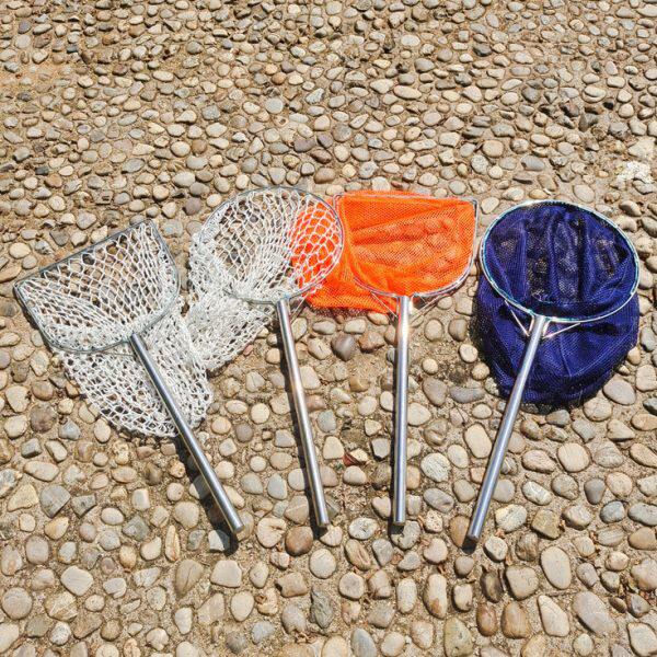 大物抄网不锈钢实心圈一体全套赶海渔具鱼网超硬卖鱼捞虾鱼捞鱼网