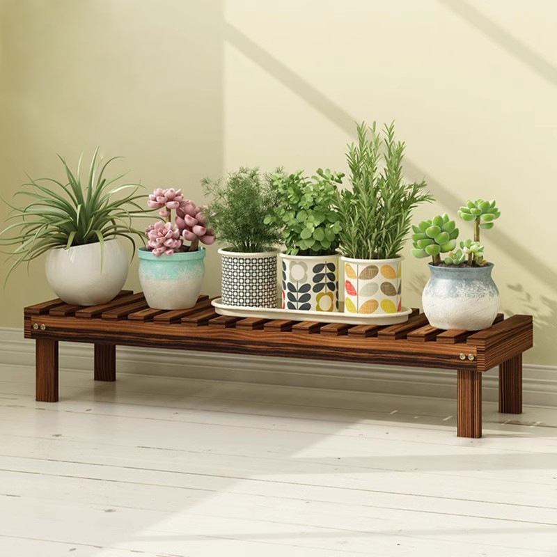 实木花架置物架阳台多肉花s架子室内客厅落地式2024新款一层花盆