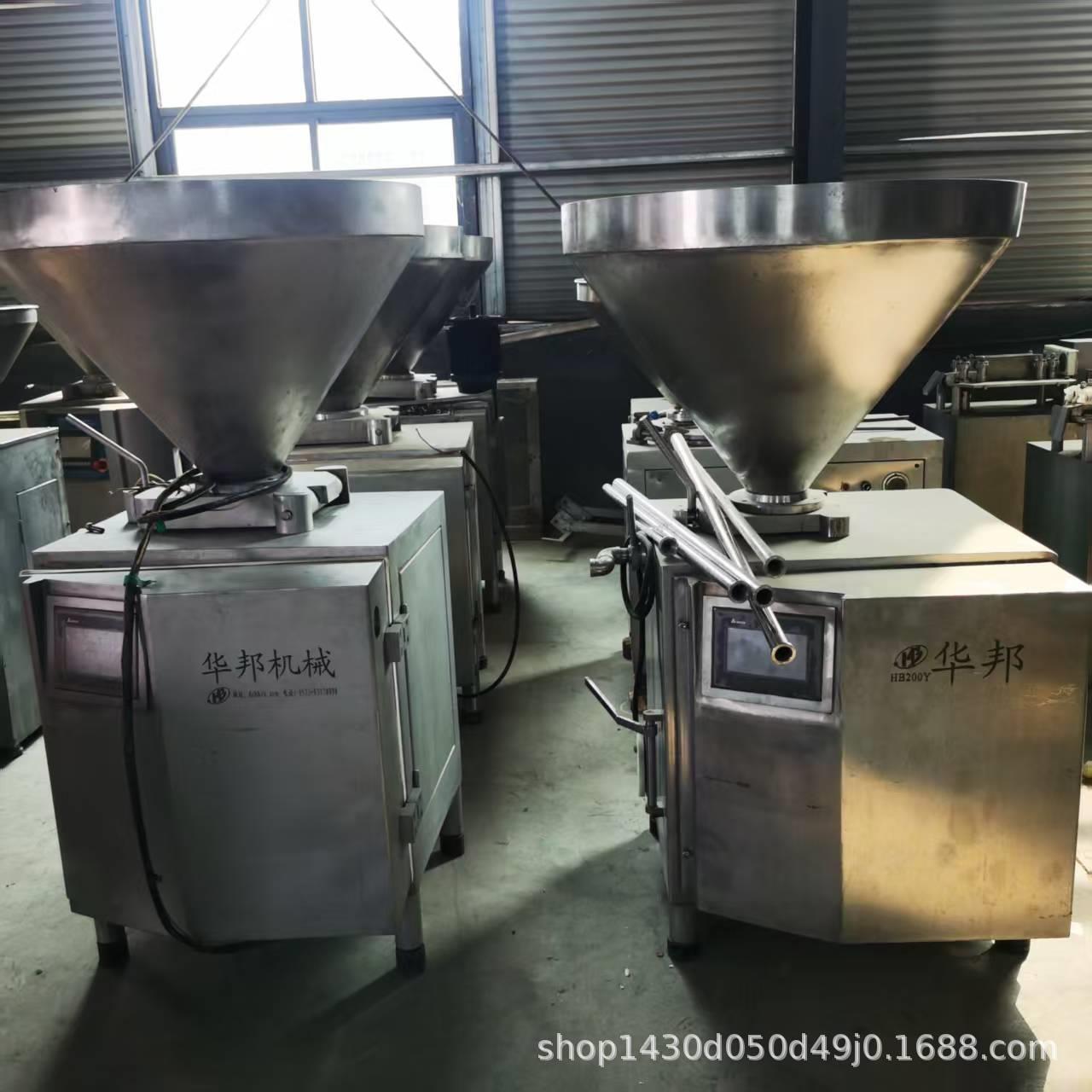 八成新全自动真空灌肠机商用红肠香肠脆骨肠灌肠设备扭结高速灌肠