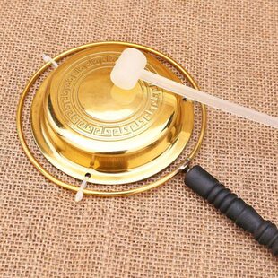 直柄器佛铛法锣纯铜长柄事子法当会噹子云铜子包邮佛具铛引磬