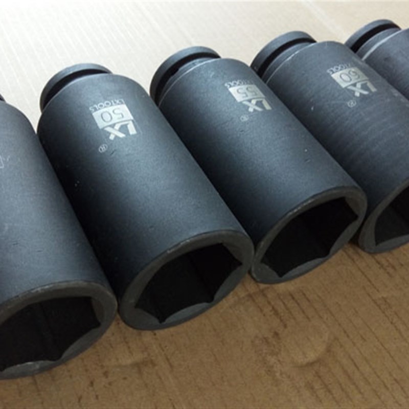 1寸重型加长套筒头扳手气动风炮电动六角套头36 46 50 5U5 60 65m