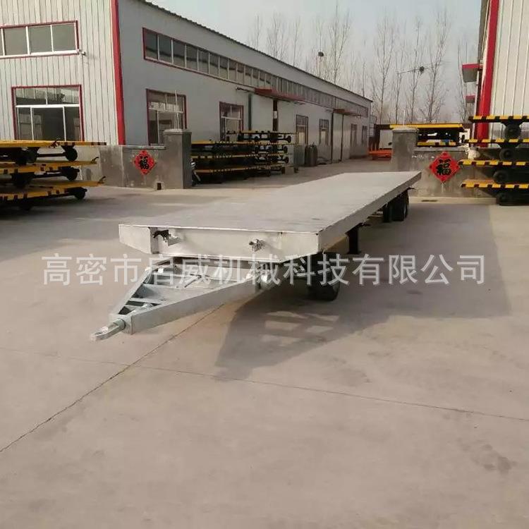 全挂平板车平板拖车货源供应15吨重型平板拖车厂家供应