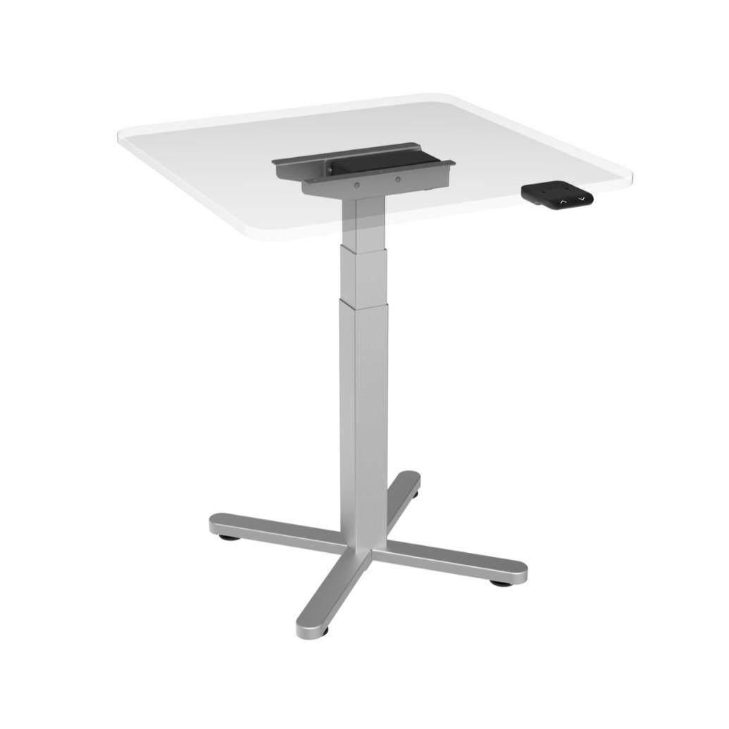 升降物品展示桌办公展示台X型地脚单电机智能升降经济型桌架