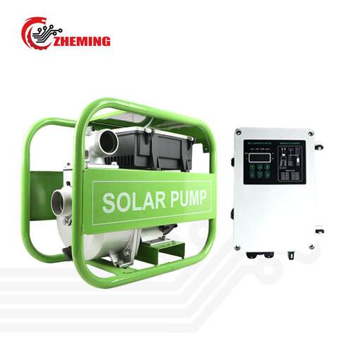 太阳能自吸泵2寸1HP750w20m³/h15m灌溉交直流手动开关切换控制器