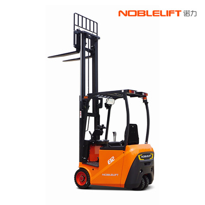 新能源1.5吨三支点平衡重全电动堆高车2吨电动叉车升高装卸铲车厂