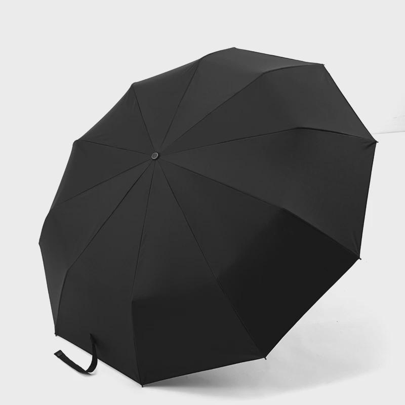 双层暴雨专用伞全自动一键开合A折叠雨伞男士大号加固加厚结实抗