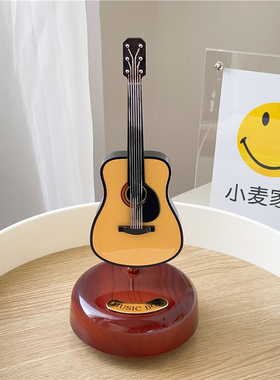 留声机音乐盒北欧复古乐器模型八音盒摆设家居桌V面装饰摆件礼物