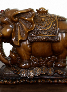 大象存钱罐大号招财创意储钱摆件20D21年新款轻奢只进不出儿童实