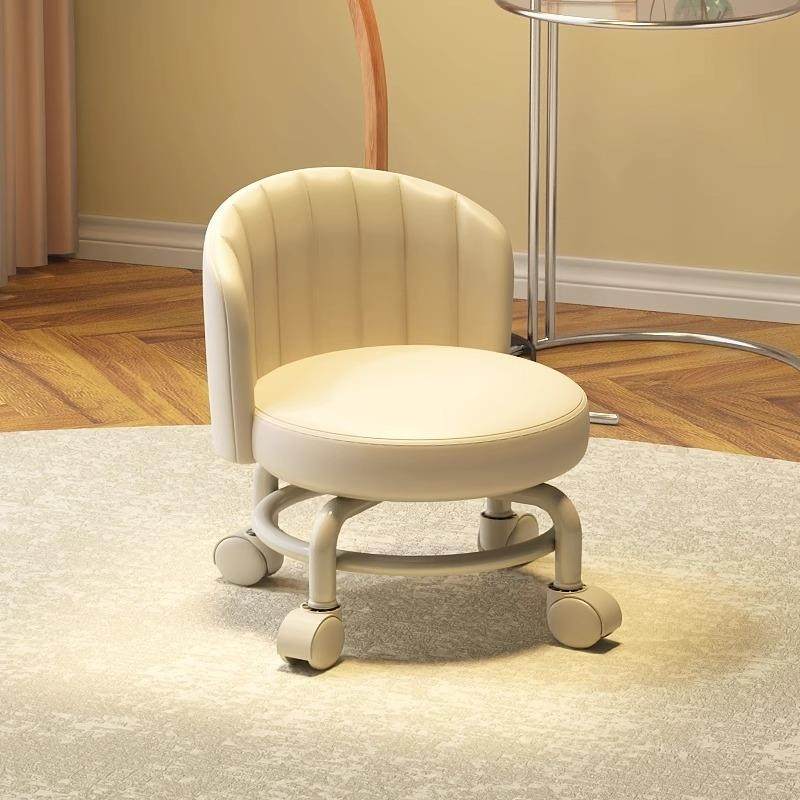 万向轮家用小凳子滑轮矮凳带娃儿童板凳圆凳靠背椅移动耐用静音,住宅家具,万向轮凳,淘宝优惠券,粉丝福利购,淘宝优惠卷