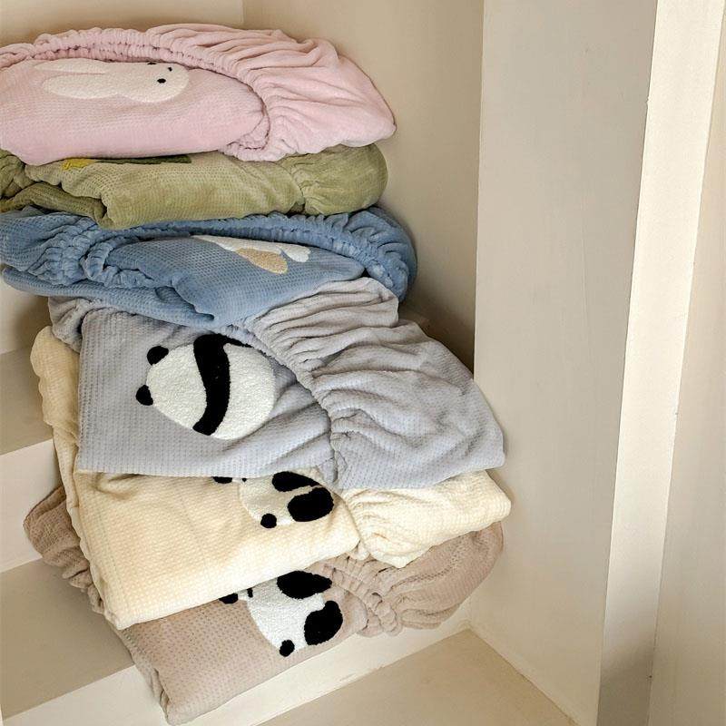 床笠单件秋冬牛奶绒床垫华夫格保护套床罩褥子套隔尿垫全包防尘,床上用品,床笠,淘宝优惠券,粉丝福利购,淘宝优惠卷