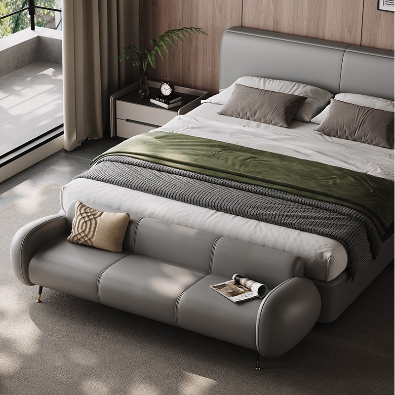 洛图恩床尾凳卧室极简床前凳床榻简约风床边凳长条凳衣帽间沙发凳