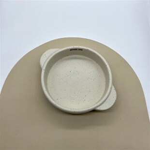 泼墨款双耳不压须猫狗粮碗Cat陶瓷B宠物碗浅口水盆bridge.dog