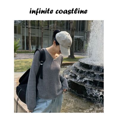 INFINITE COASTLINE/无垠海岸12626【V领羊毛】混纺上衣