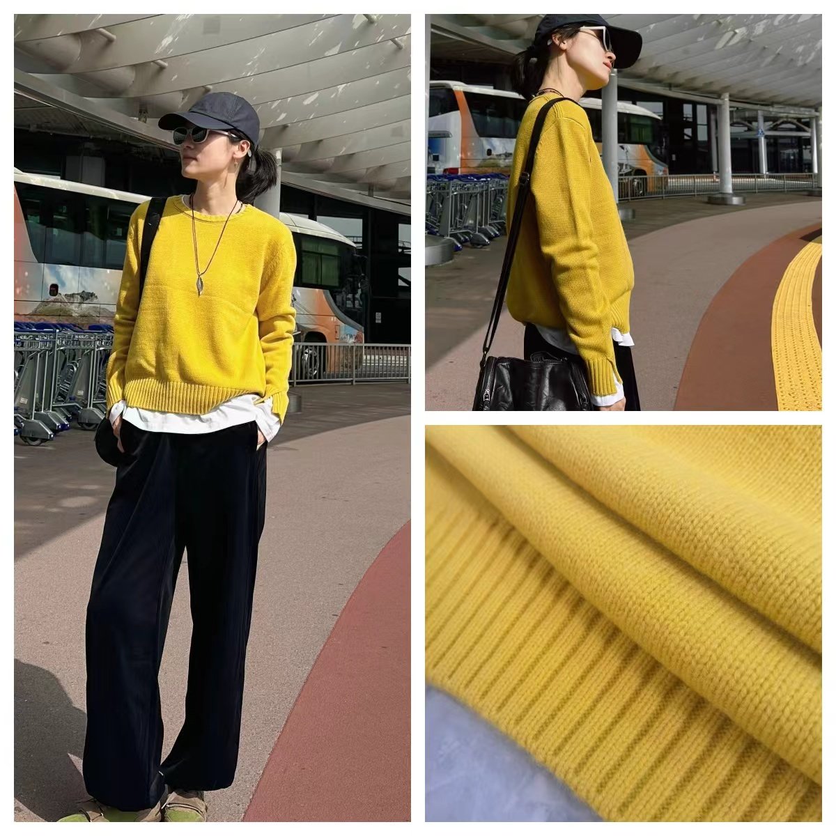 INFINITE COASTLINE/无垠海岸春晓12559休闲款套头芒果羊毛衫