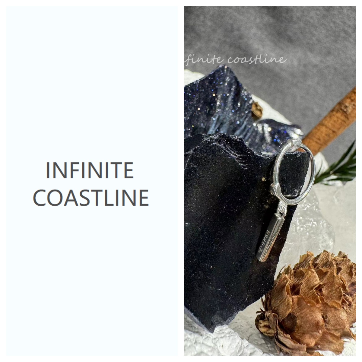 INFINITE COASTLINE/无垠海岸925银耳饰春晓4376一心一意耳环