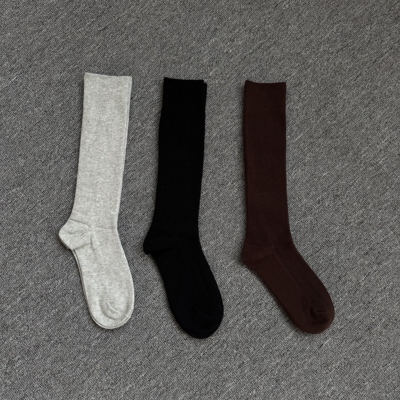 INFINITE COASTLINE/无垠海岸8142秋冬加厚双针小腿袜（一盒3双）