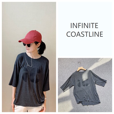 INFINITE COASTLINE/无垠海岸春晓12394灰色宽松巴厘岛IC大T