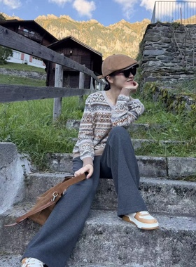 INFINITE COASTLINE/无垠海岸春晓12557休闲款 费尔岛V领羊毛衫