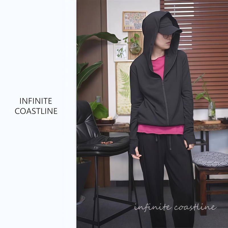 INFINITE COASTLINE/无垠海岸春晓1091黑色休闲风【班服】上衣