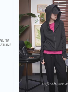 INFINITE COASTLINE/无垠海岸春晓1091黑色休闲风【班服】上衣